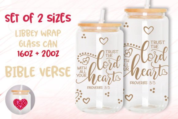 Bundle Fish Jesus 16 Oz 20oz Glass Can Graphic Templates