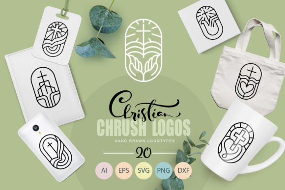 Christian Church Logos Vector SVG and Crafts