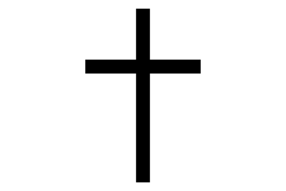 Christian Cross Icon. Belief Symbol. Illustrations