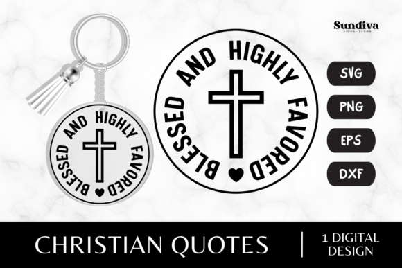 Christian Sayings for Keychain SVG 2 for Crafts & Branding