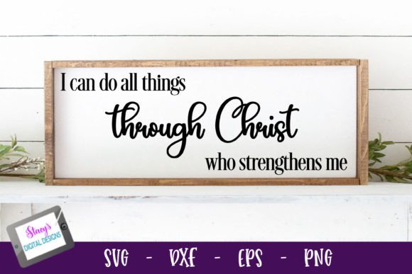 Christian Sign - I Can Do All Things Crafts