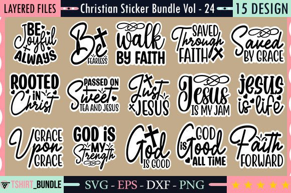 Christian Sticker Bundle Vol - 24 & Crafts