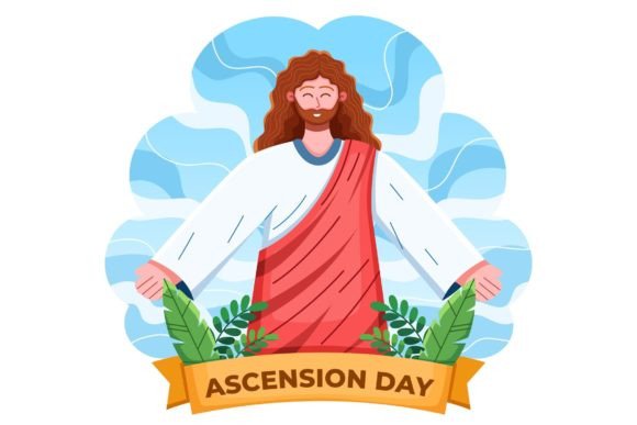 Jesus Ascending to Heaven Ascension Day