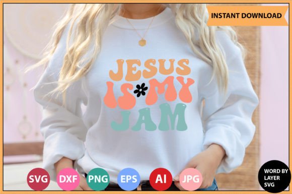 Jesus is My Jam Retro SVG Bundle Crafts