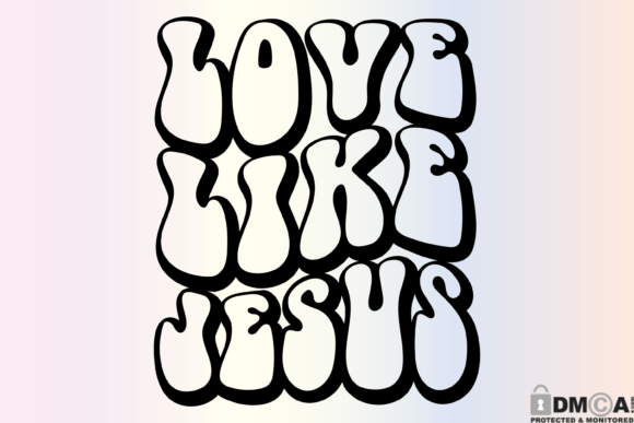 Love Like Jesus Svg Png, Christian Svg and Print Templates