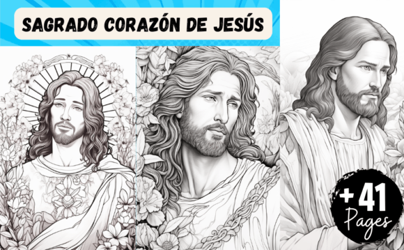 Sacred Heart of Jesus: Coloring Pages Amp