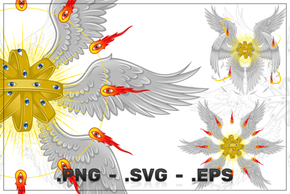Throne Type Christian Angel Vector Design Review