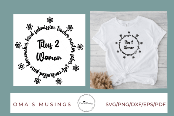 Titus 2 Woman SVG - Christian Woman SVG Crafts